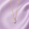 Collar ovalado de ley 925