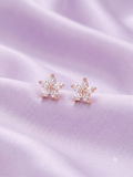Aretes oro rosa Petal